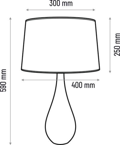 Lampada da Tavolo a Goccia – Scultorea