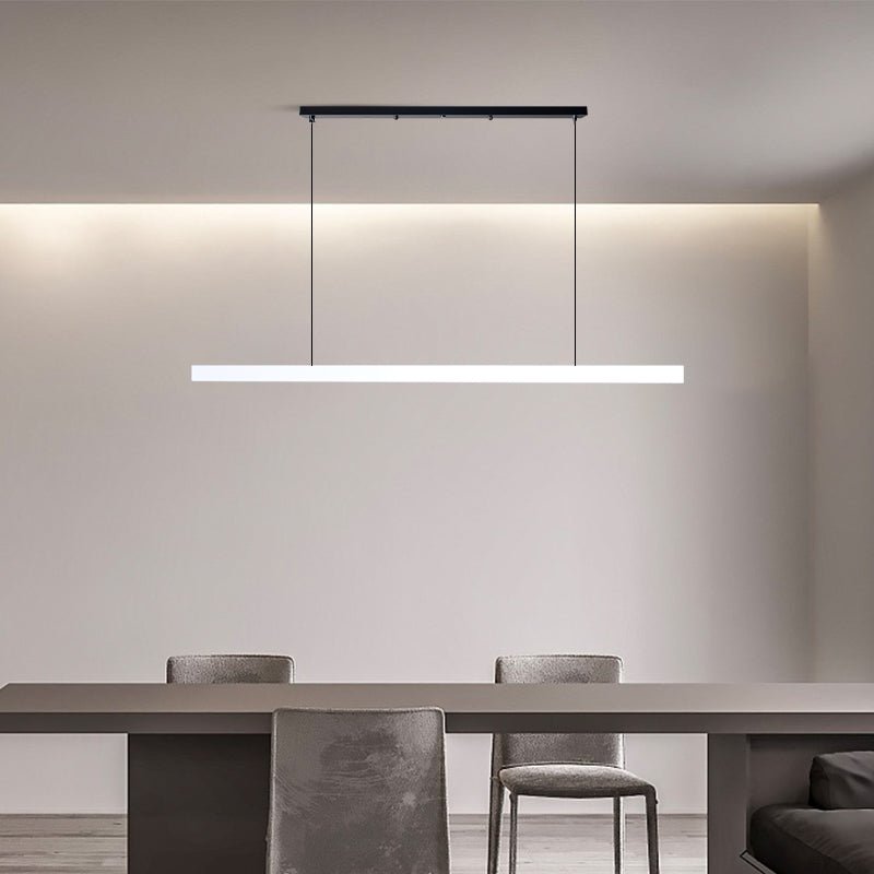 Lampada a Sospensione Industriale LED – Lineare Nera