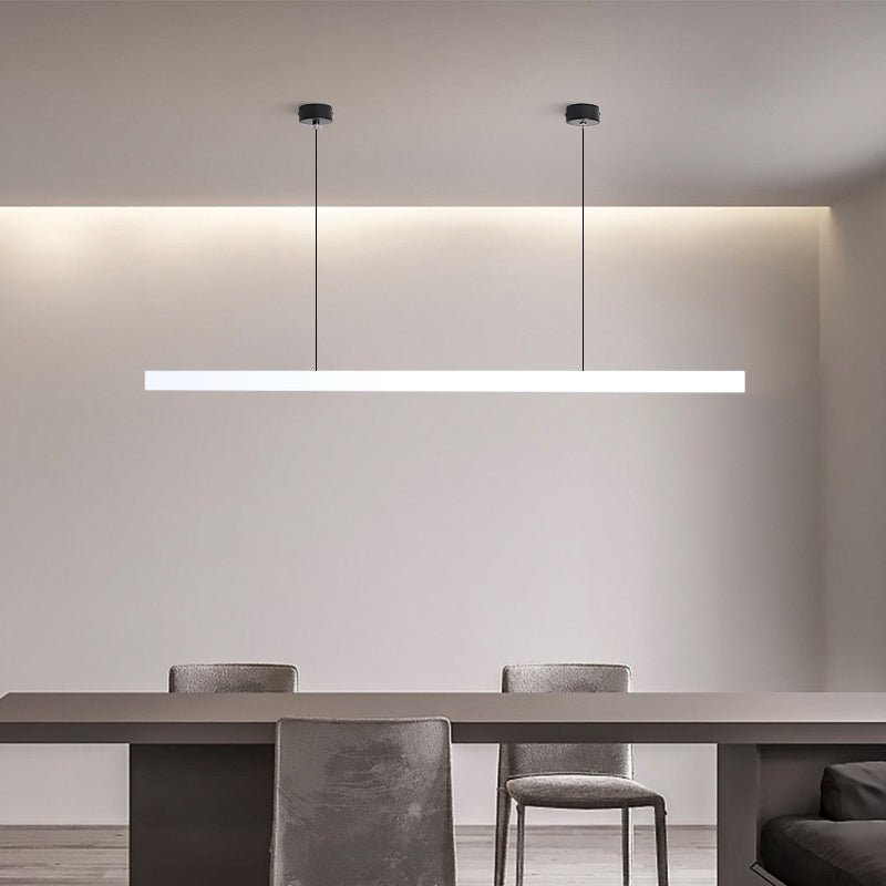 Lampada a Sospensione Industriale LED – Lineare Nera