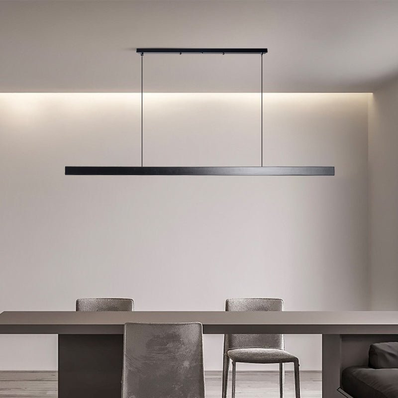 Lampada a Sospensione Industriale LED – Lineare Nera