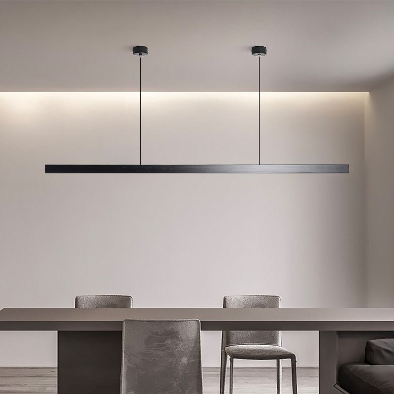 Lampada a Sospensione Industriale LED – Lineare Nera