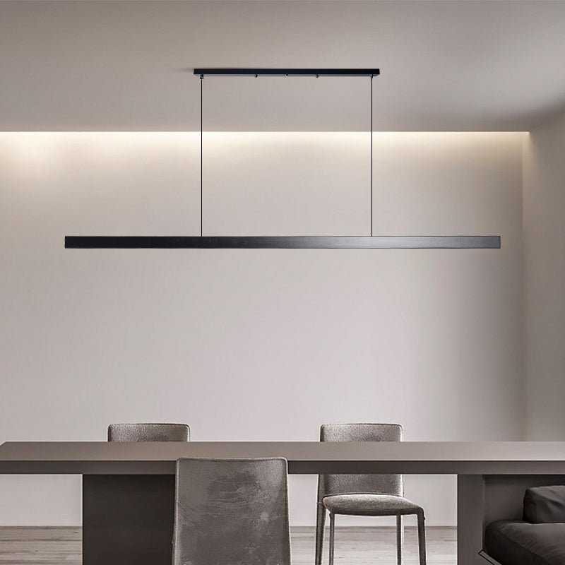 Lampada a Sospensione Industriale LED – Lineare Nera