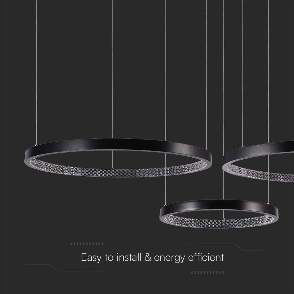 Lampadario LED a Sospensione 3 Anelli