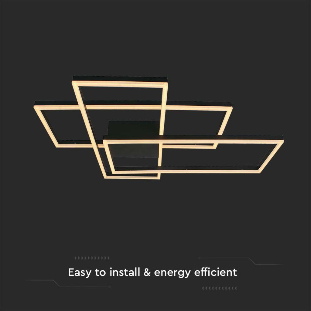 Lampadario LED Triplo Rettangolo – Design Moderno