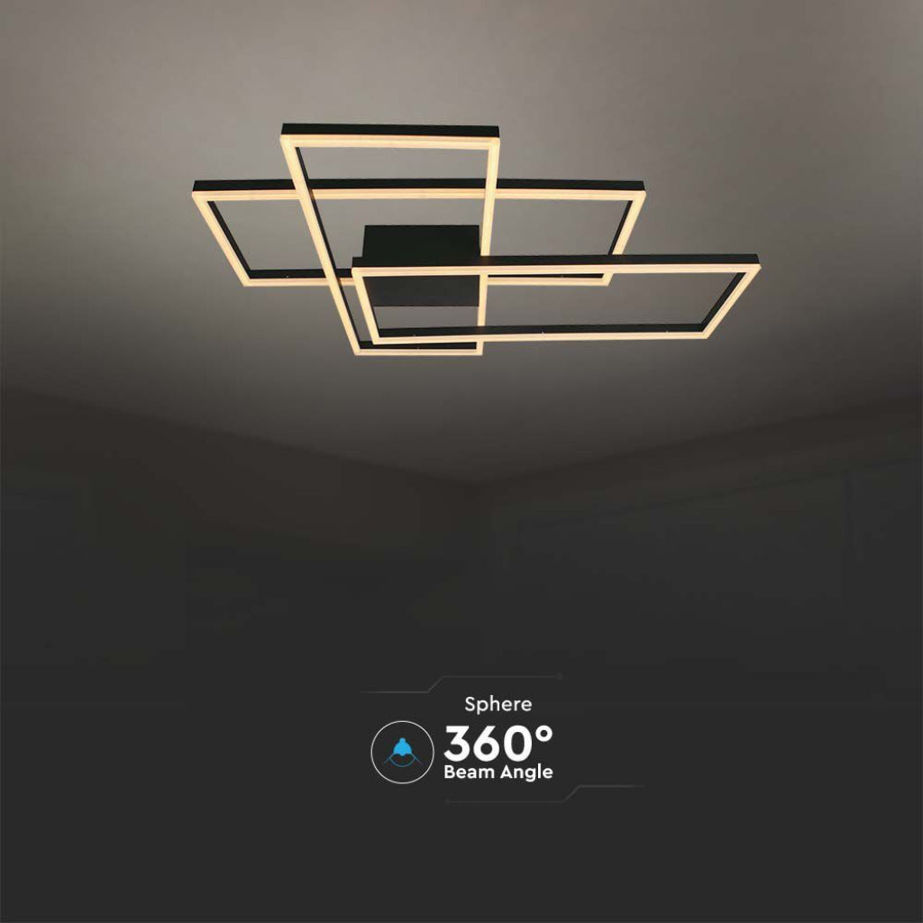 Lampadario LED Triplo Rettangolo – Design Moderno