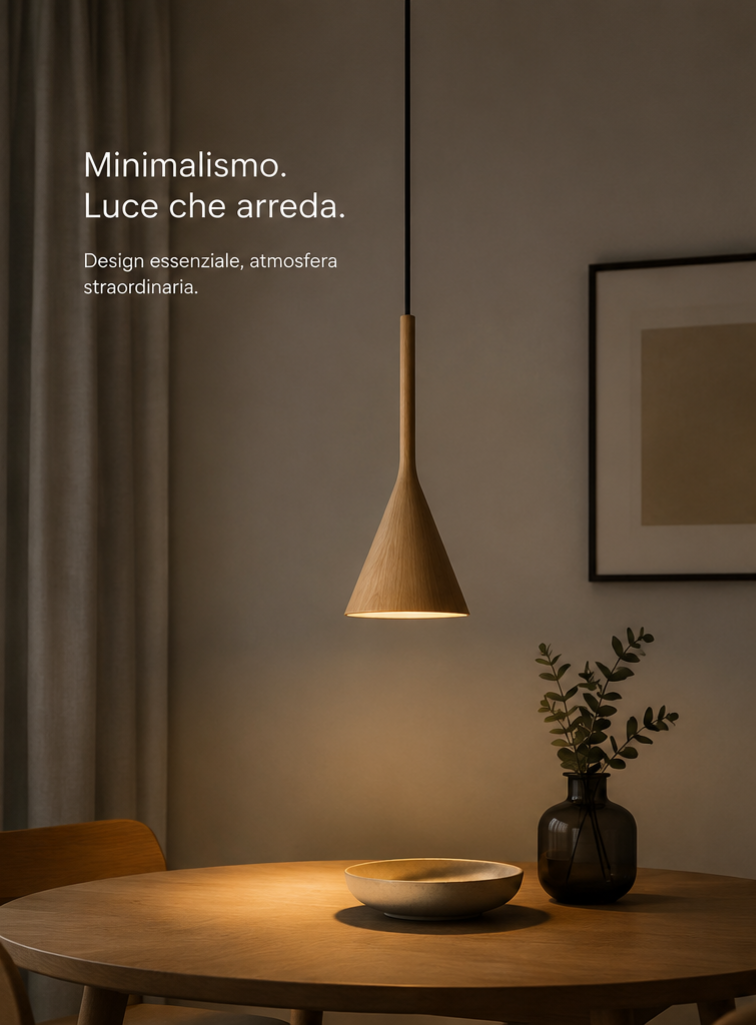 Lampada a Sospensione Rovere Zen – Japandi