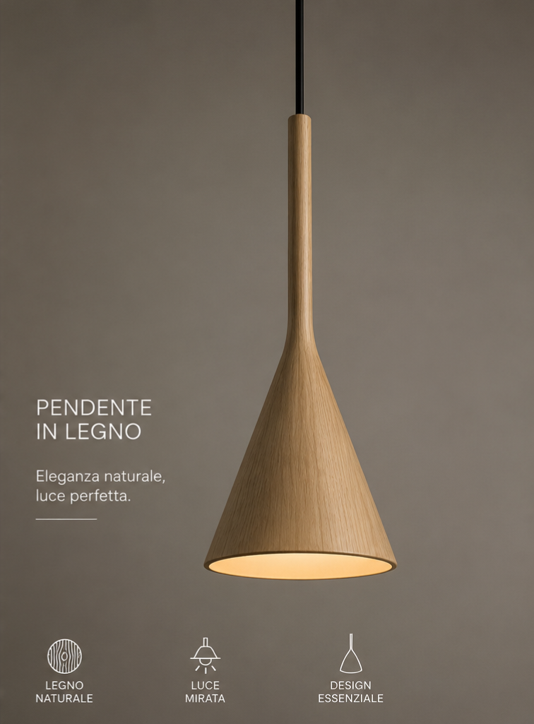 Lampada a Sospensione Rovere Zen – Japandi