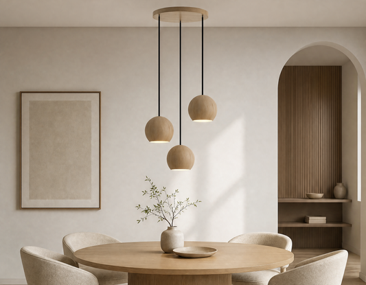 Lampada a Sospensione Legno di Rovere – LED Moderna