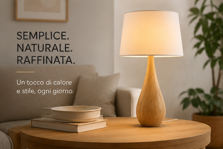 Lampada da Tavolo a Goccia – Scultorea
