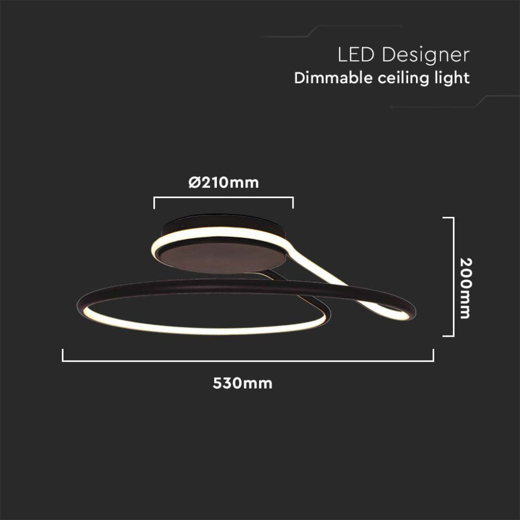 Lampadario LED Spirale Circolare – Scultoreo