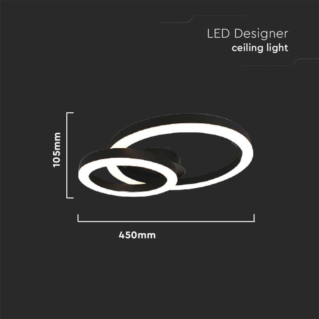 Lampadario LED Doppio Anello – Design Moderno