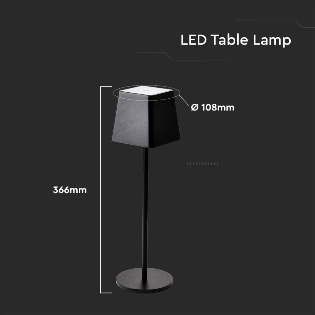 Lampada da Tavolo Touch IP54 – Ricaricabile USB-C