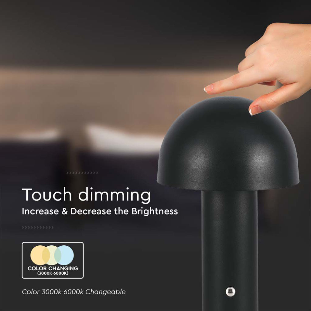 Lampada da Tavolo Fungo – Ricaricabile Touch