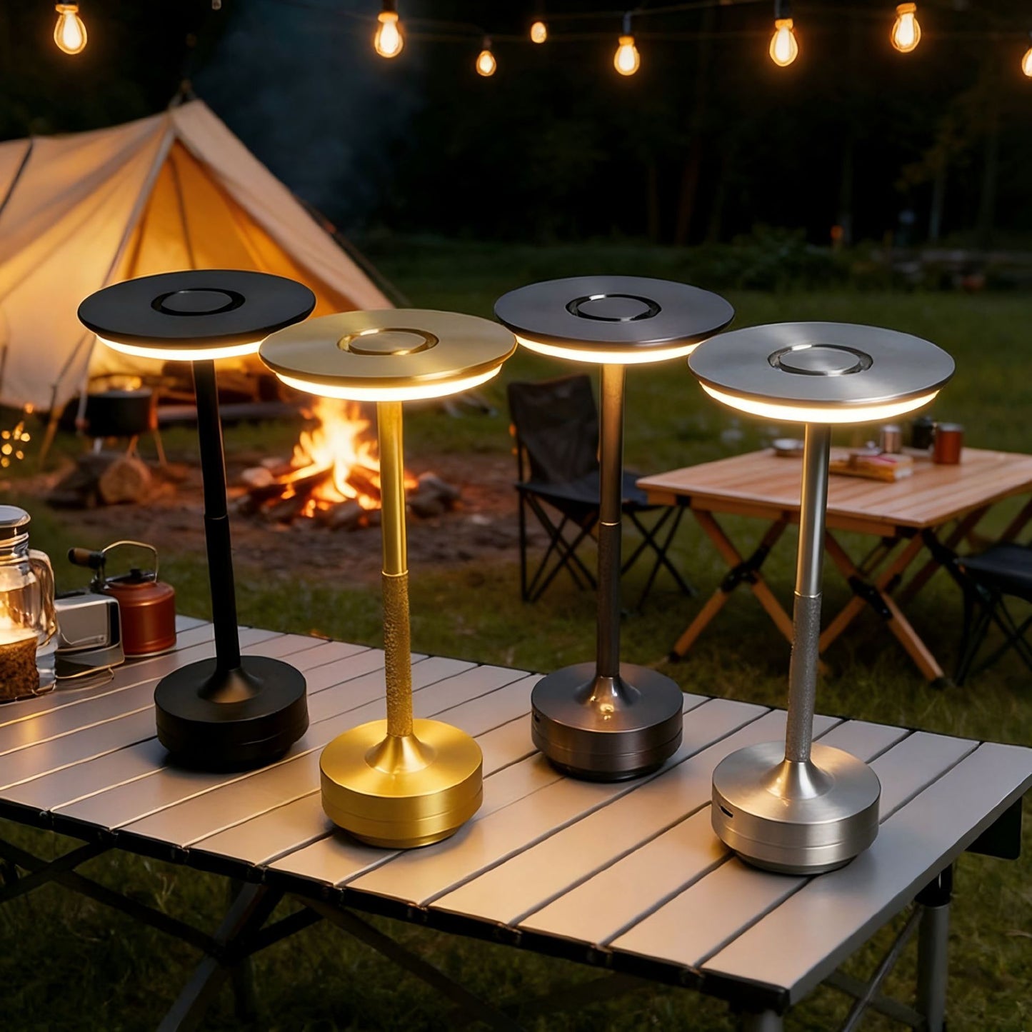 Lampada da Tavolo Touch Ricaricabile – Luce LED Portatile Dimmerabile Senza Fili