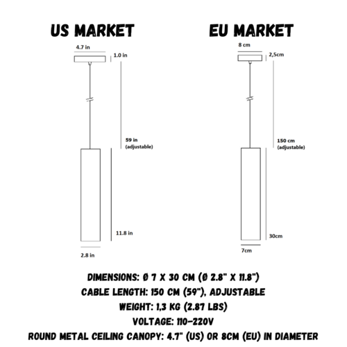 Lampada a Sospensione in Cemento – Stile Industriale