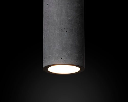 Lampada a Sospensione in Cemento – Stile Industriale