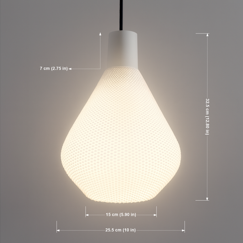 Lampada a Sospensione Lumisera – Minimalista PLA