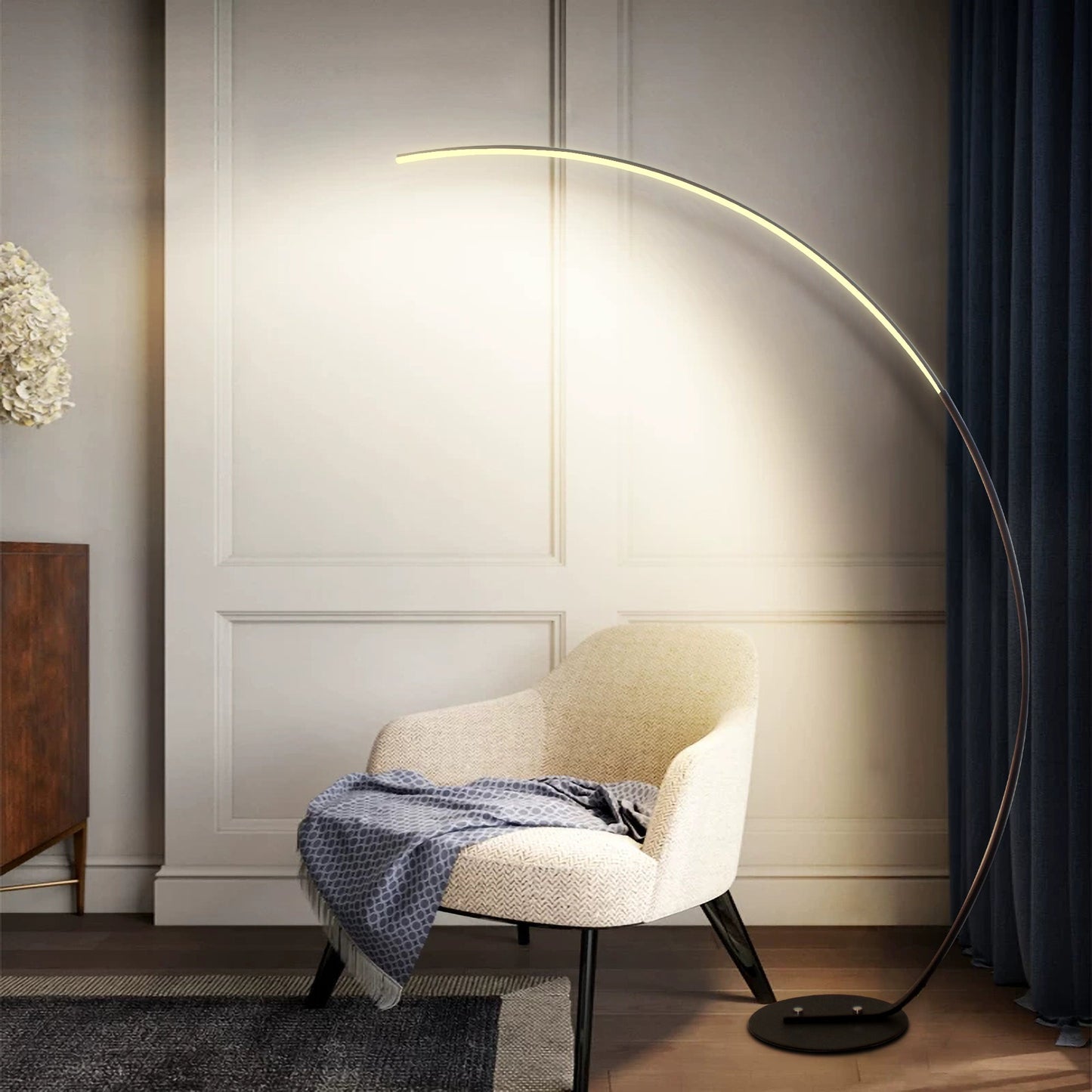 Lampada da Terra Curva RGBW – con Telecomando