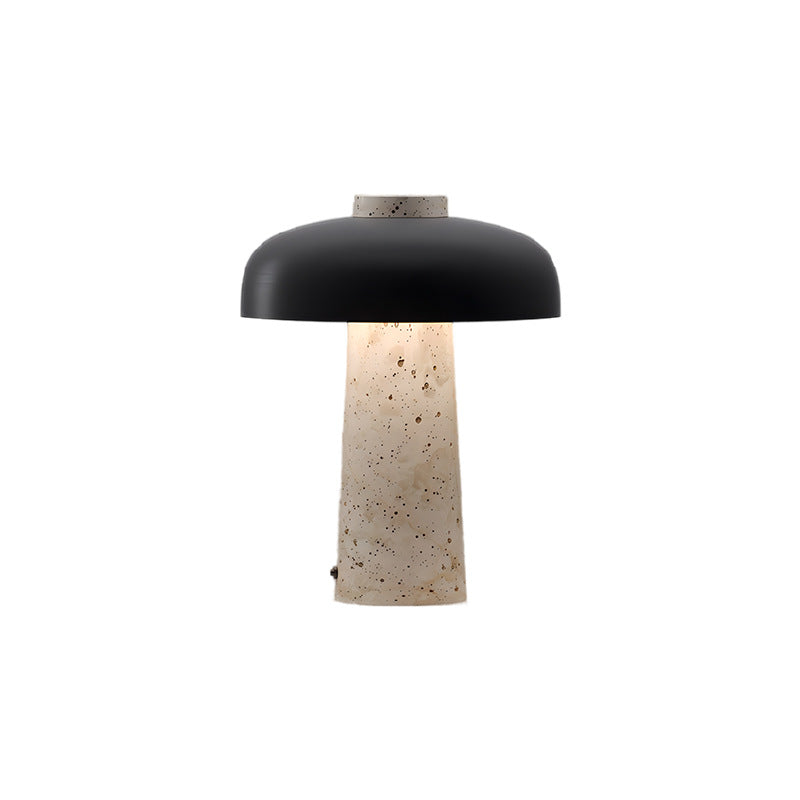 Pietra – Lampada da Tavolo in Travertino Naturale Design Wabi-Sabi