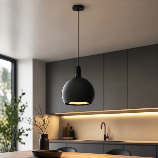 Lampada a Sospensione in Ceramica – Sferica Artigianale