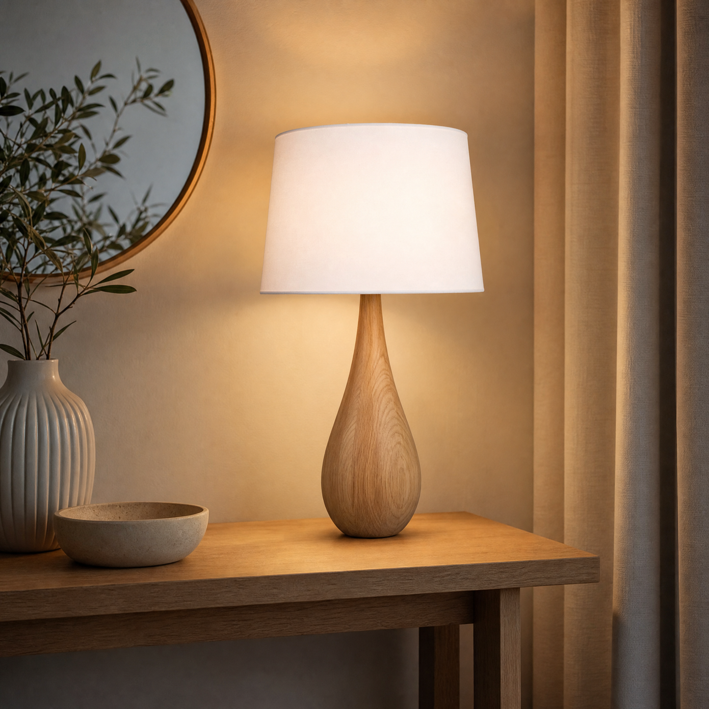 Lampada da Tavolo a Goccia – Scultorea