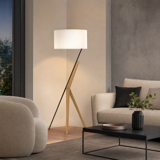 Lampada da Terra DKD – Metallo e Rovere