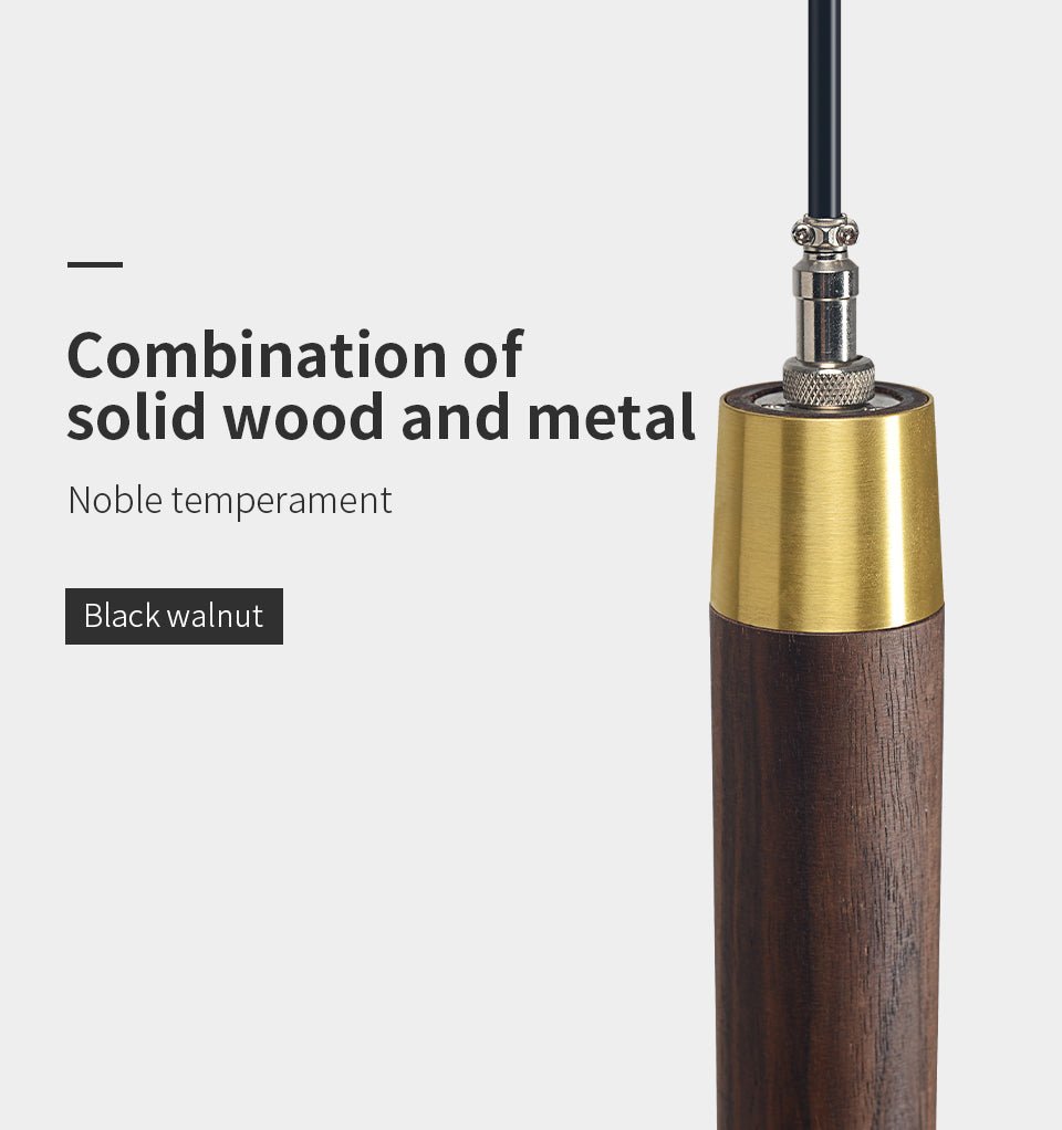 Lampada a sospensione LED Verticale – Legno Massello